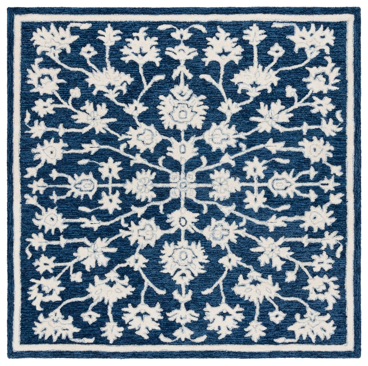 Safavieh Ebony 6'-0" x 6'-0" Rug in Navy / Ivory