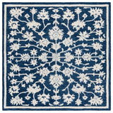 Safavieh Ebony 6'-0" x 6'-0" Rug in Navy / Ivory