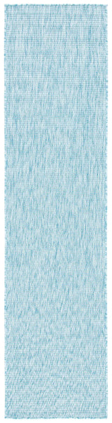 Safavieh Courtyard 2'-2" x 9'-0" Rug in Aqua / Aqua