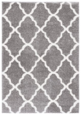 Safavieh Tahoe Shag 4'-0" x 6'-0" Rug in Grey / White