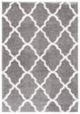 Safavieh Tahoe Shag 4'-0" x 6'-0" Rug in Grey / White