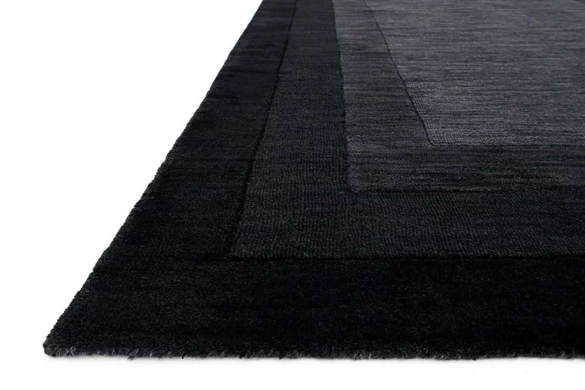 Loloi Hamilton Hm-01 Grey/Charcoal Rug - rug corner