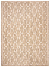 Safavieh Courtyard 6'-7" x 9'-6" Rug in Brown / Beige