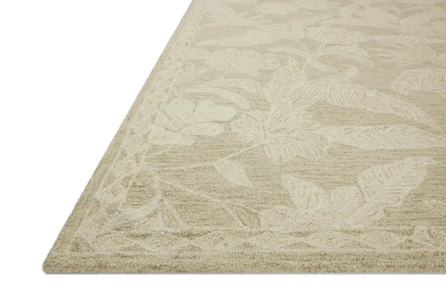 Loloi Lenore LNO-01 Sage / Natural Rug - rug corner