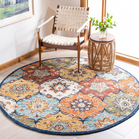 Safavieh Heritage 6'-0" x 6'-0" Rug in Blue / Rust
