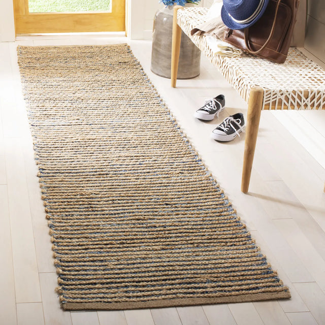 Safavieh Cape Cod 2'-3" x 8'-0" Rug in Natural / Blue