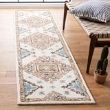 Safavieh Capri 2'-3" x 9'-0" Rug in Ivory / Rust