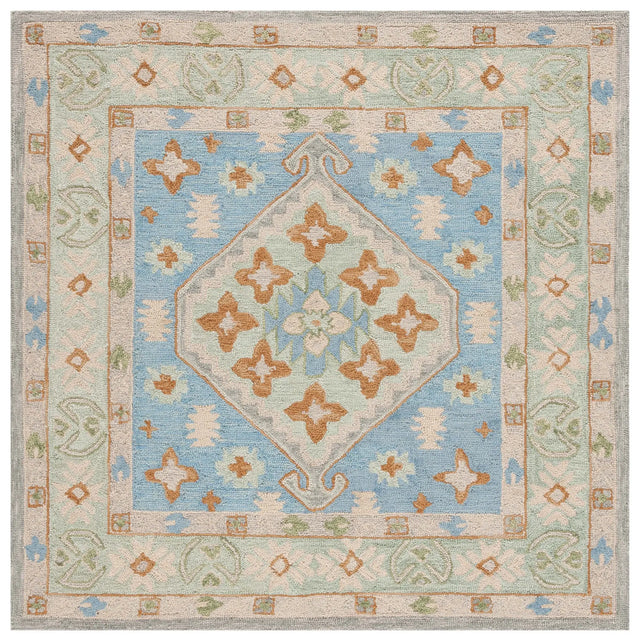 Safavieh Heritage 6'-0" x 6'-0" Rug in Green / Ivory