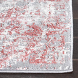 Safavieh Meadow 500 4'-0" x 6'-0" Rug in Grey / Pink