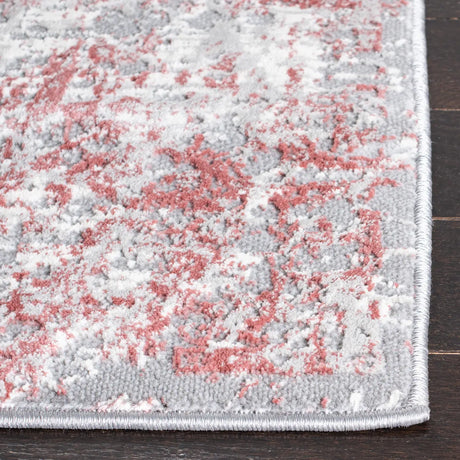 Safavieh Meadow 500 4'-0" x 6'-0" Rug in Grey / Pink