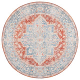 Safavieh Arizona 6'-0" x 6'-0" Rug in Light Blue / Rust