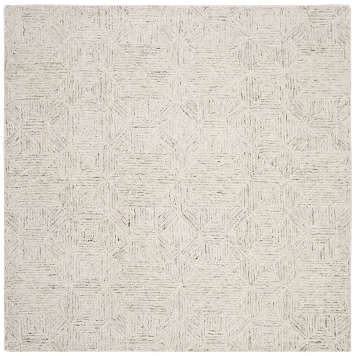Safavieh Abstract 6'-0" x 6'-0" Rug in Ivory / Light Blue