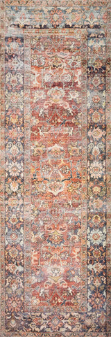 Loloi Layla Lay-02 Spice / Marine Rugs - runner flat