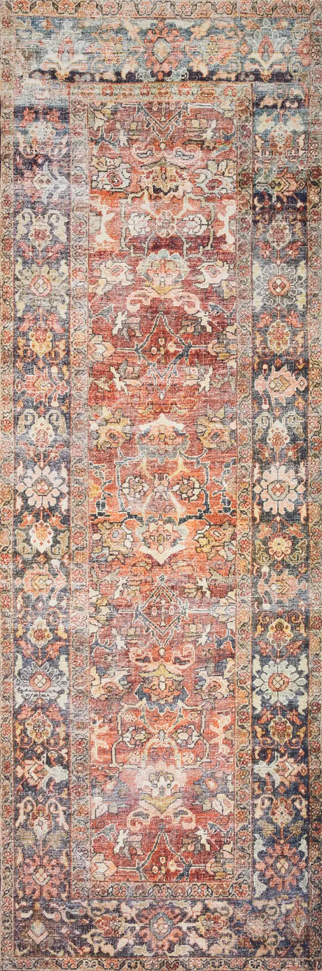Loloi Layla Lay-02 Spice / Marine Rugs - runner flat