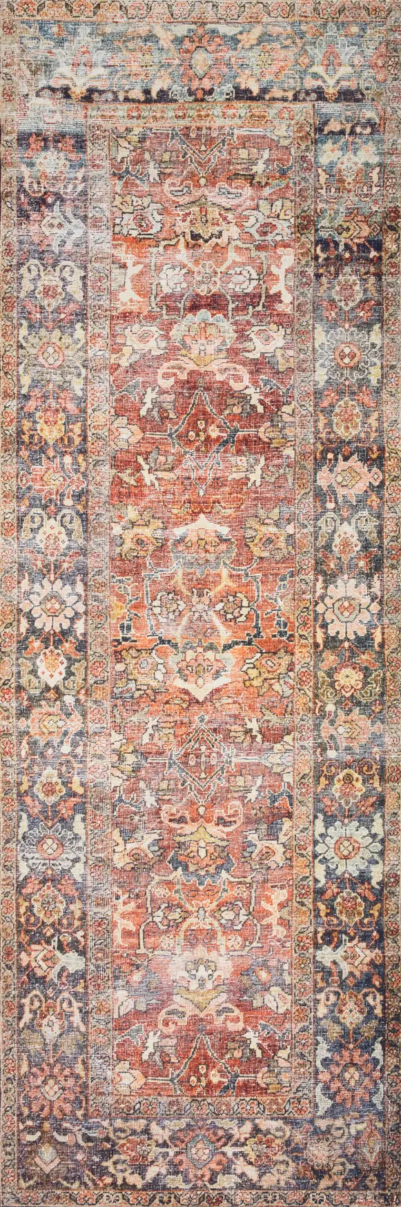 Loloi Layla Lay-02 Spice / Marine Rugs - runner flat