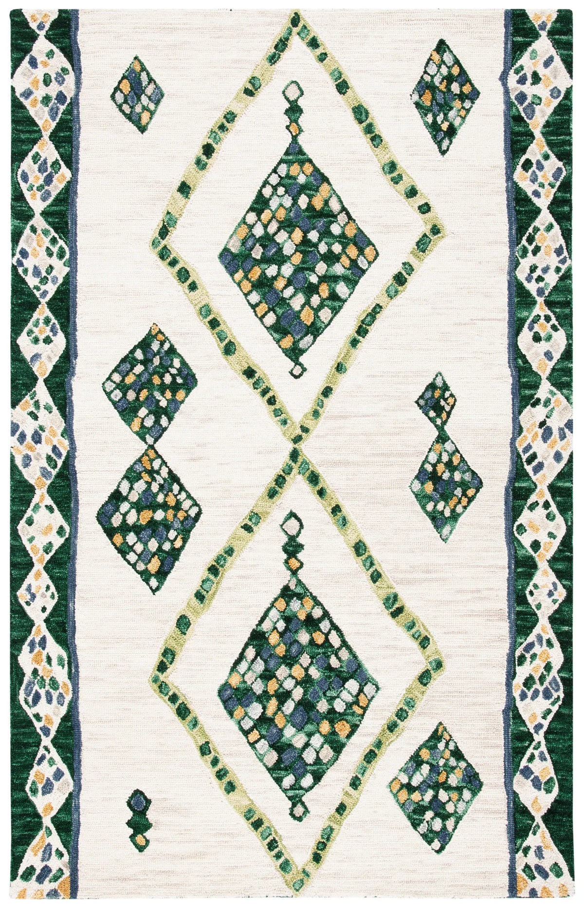 Safavieh Aspen 4'-0" x 6'-0" Rug in Green / Ivory