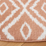 Safavieh Pyramid 6'-7" x 6'-7" Rug in Rust / Ivory