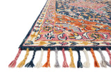 Loloi Zharah Zr-01 Navy / Multi Rugs - rug corner