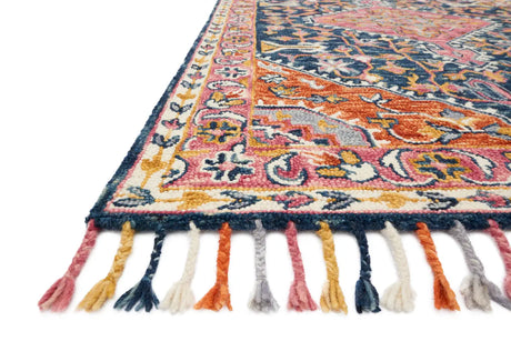 Loloi Zharah Zr-01 Navy / Multi Rugs - rug corner