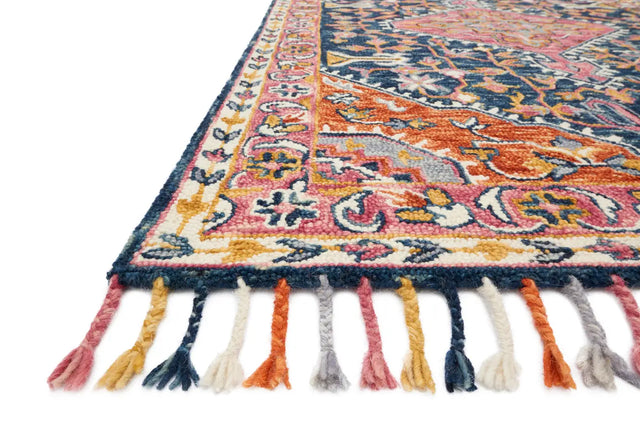 Loloi Zharah Zr-01 Navy / Multi Rugs - rug corner