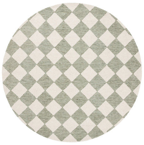 Safavieh Ebony 6'-0" x 6'-0" Rug in Sage / Ivory