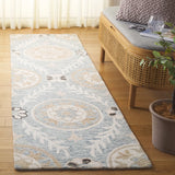 Safavieh Jardin 2'-3" x 8'-0" Rug in Light Grey / Ivory