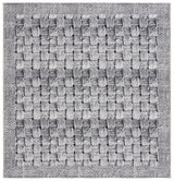 Safavieh Barbados 500 6'-6" x 6'-6" Rug in Black / Ivory