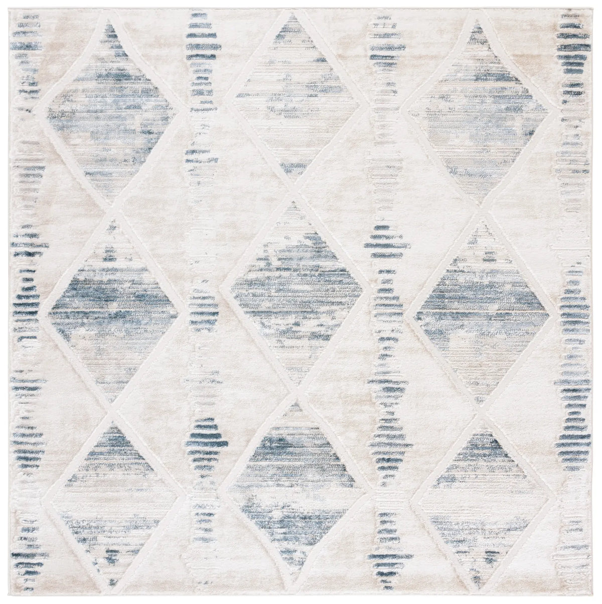 Safavieh Kingston 6'-7" x 6'-7" Rug in Beige / Grey
