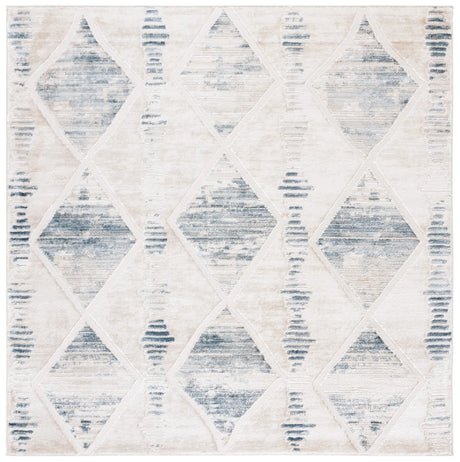 Safavieh Kingston 6'-7" x 6'-7" Rug in Beige / Grey