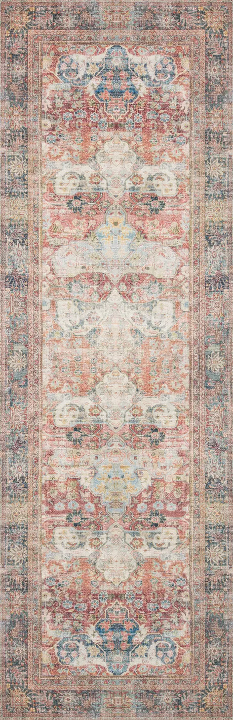 Loloi Loren Lq-14 Brick / Multi Rugs - runner flat