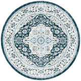 Safavieh Isabella 6'-7" x 6'-7" Rug in Navy / Creme