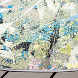 Safavieh Barbados 500 6'-6" x 6'-6" Rug in Black Green / Pink