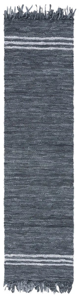 Safavieh Vintage Leather 2'-3" x 9'-0" Rug in Grey / Ivory