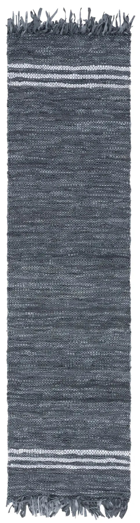 Safavieh Vintage Leather 2'-3" x 9'-0" Rug in Grey / Ivory