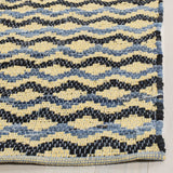 Safavieh Montauk 4'-0" x 6'-0" Rug in Gold / Blue/Black