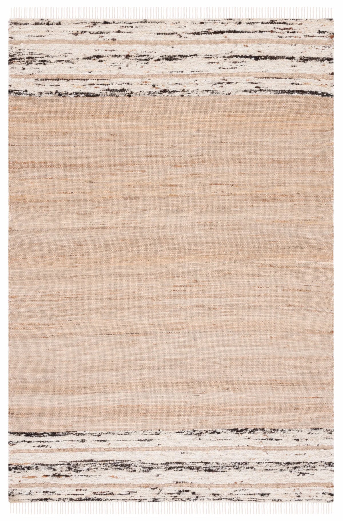Safavieh Natura 4'-0" x 6'-0" Rug in Natural / Black