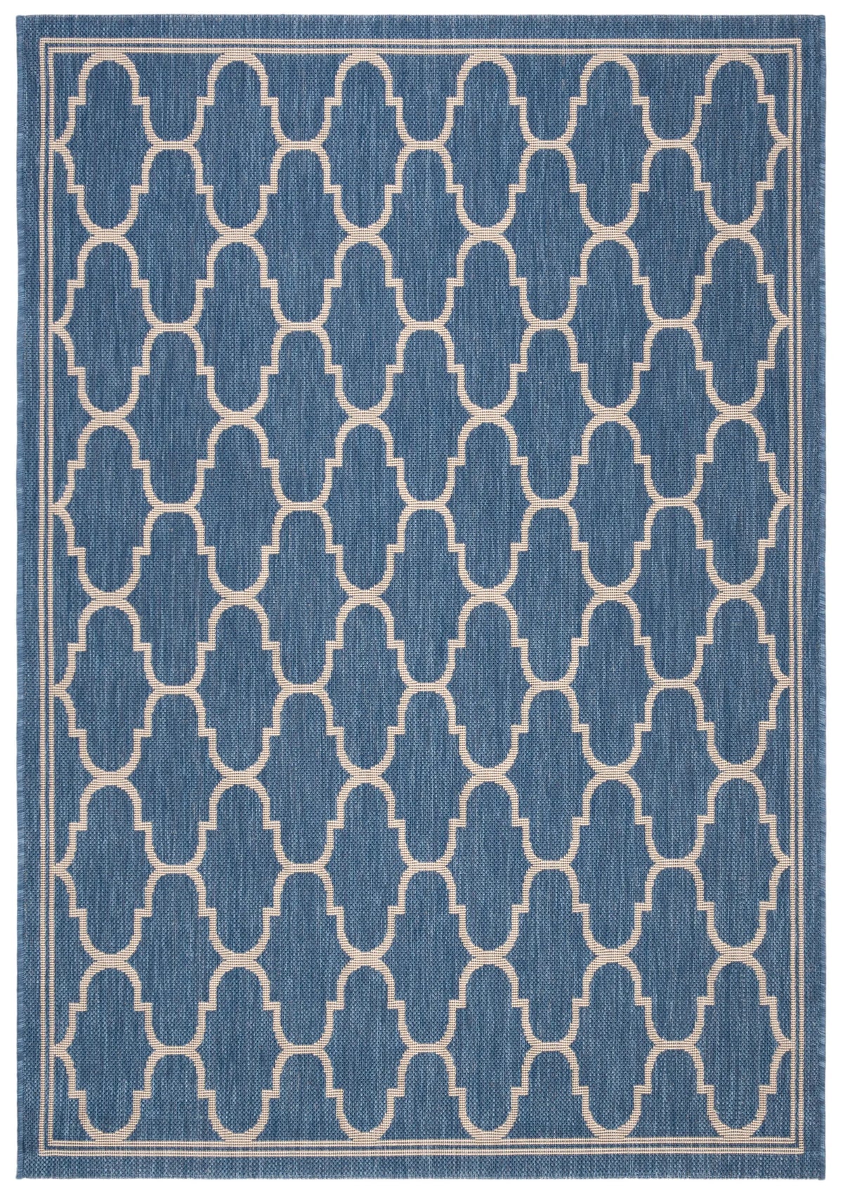 Safavieh Courtyard 4'-0" x 5'-7" Rug in Blue / Beige