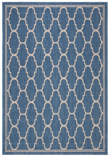 Safavieh Courtyard 4'-0" x 5'-7" Rug in Blue / Beige