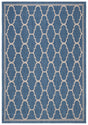 Safavieh Courtyard 4'-0" x 5'-7" Rug in Blue / Beige