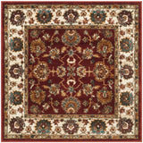Safavieh Summit 4'-0" x 4'-0" Rug in Red / Ivory