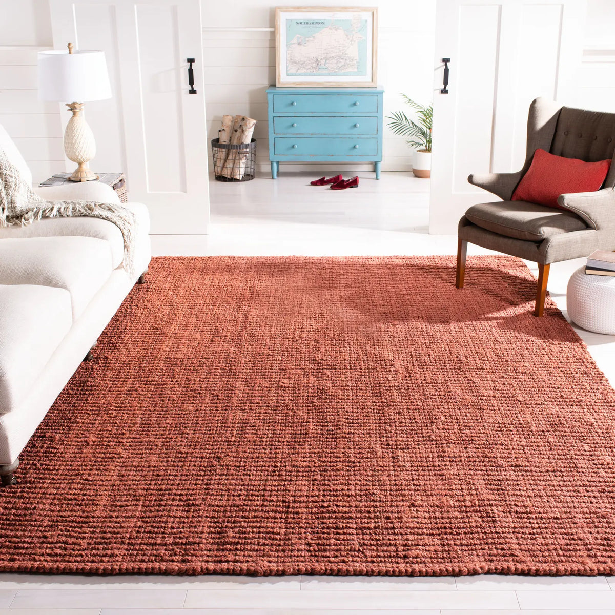 Safavieh Natural Fiber 10'-0" x 14'-0" Rug in Rust