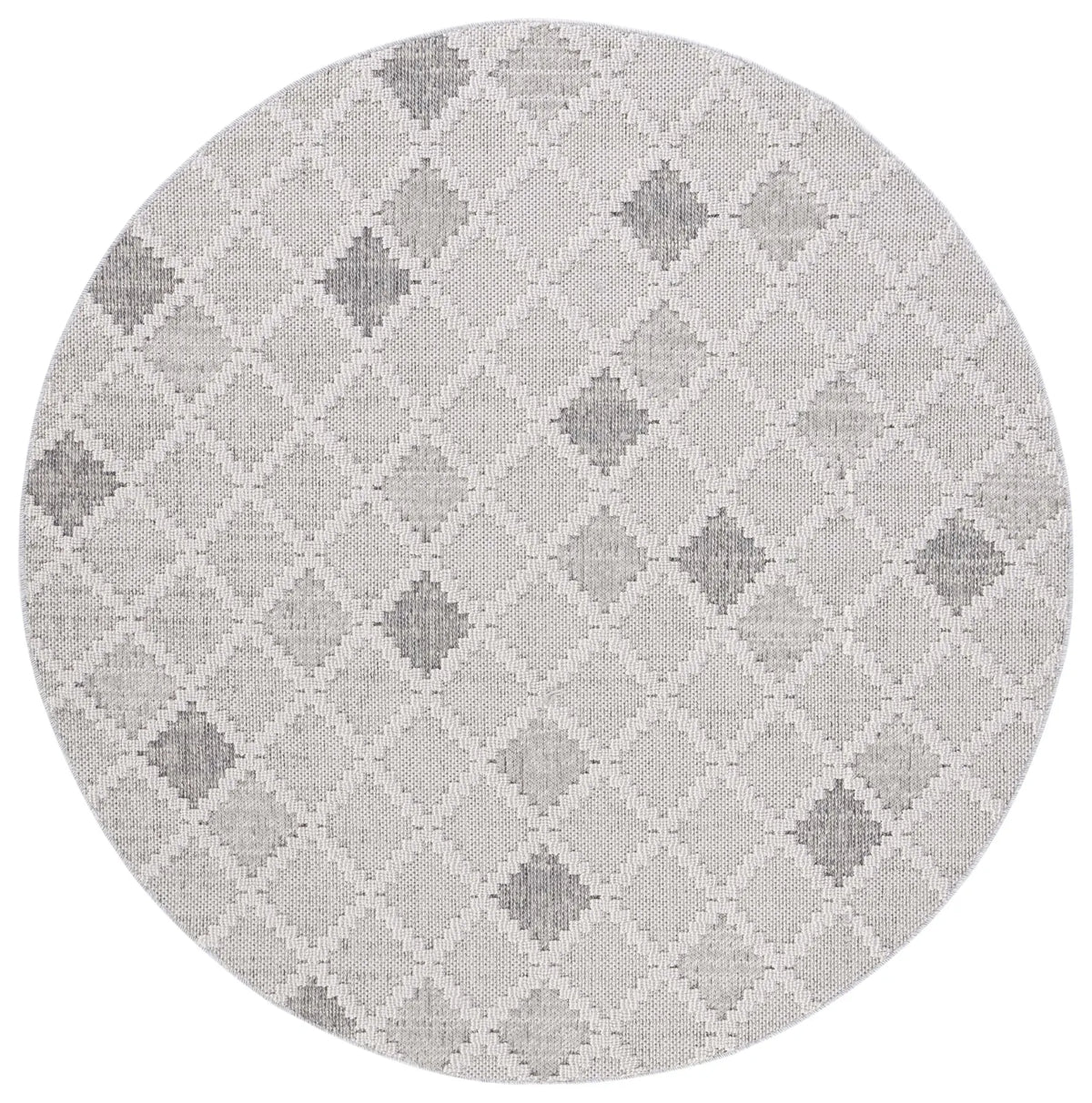 Safavieh Global 6'-7" x 6'-7" Rug in Grey / Ivory