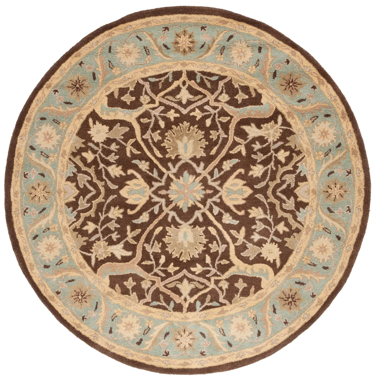 Safavieh Antiquity 6'-0" x 6'-0" Rug in Brown / Green