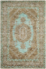 Safavieh Tangier 4'-0" x 6'-0" Rug in Seafoam / Beige