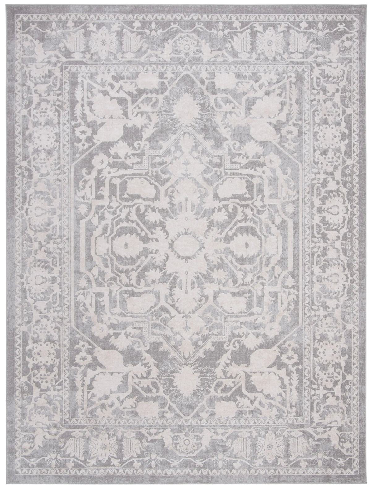 Safavieh Reflection 10'-0" x 14'-0" Rug in Light Grey / Cream
