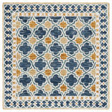 Safavieh Aspen 5'-0" x 5'-0" Rug in Navy / Yellow