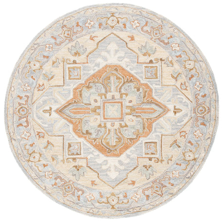 Safavieh Heritage 6'-0" x 6'-0" Rug in Beige / Grey