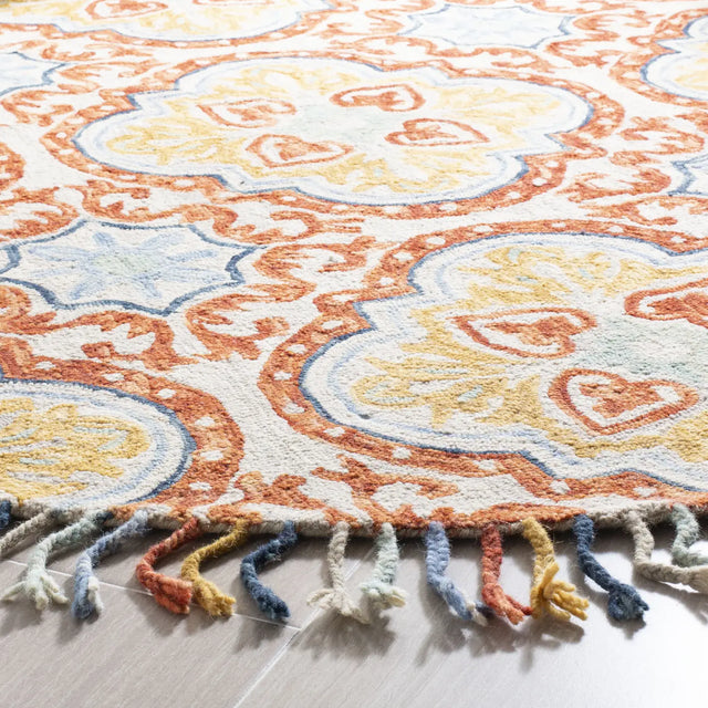 Safavieh Aspen 5'-0" x 5'-0" Rug in Beige / Rust
