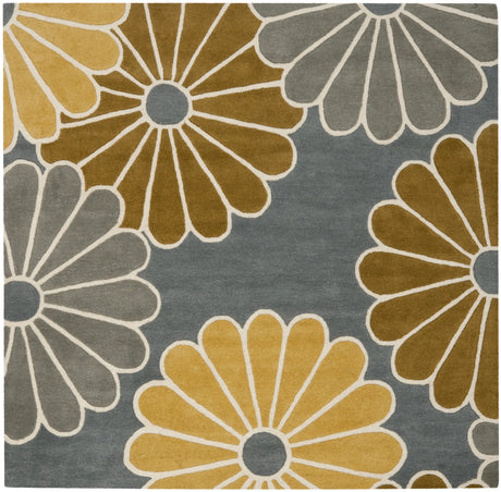 Safavieh Soho 6'-0" x 6'-0" Rug in Grey / Yellow