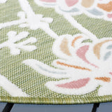 Safavieh Cabana 6'-5" x 6'-5" Rug in Green / Pink